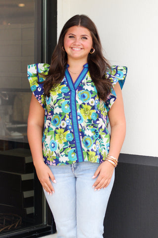 Vibrant Blooms Top
