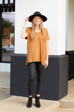 Casual Day Top-Camel