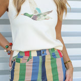 Printed Mallard Sweater