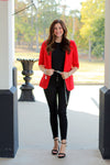 Working Girl Blazer-Red