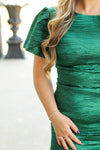 Fancy Evening Dress-Emerald