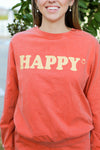 Happy Girl Top-Terracotta