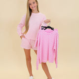 Tween Lulu Mac Monochromatic Stripe Long Sleeve Top