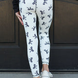 Little Girl Bow Athletic Leggings