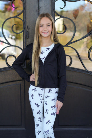 Little Girl Bow Sports Bra