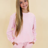 Tween Lulu Mac Monochromatic Stripe Long Sleeve Top