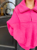 Cozy Cutie Pullover-Hot Pink