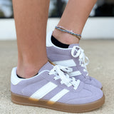 kid sneakers with stripes