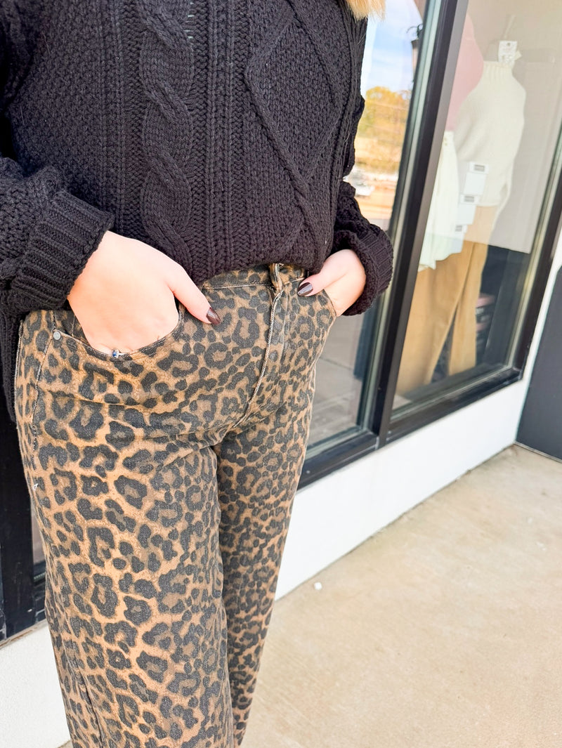 Lacy Leopard Jeans