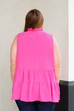All Mine Tank-Hot Pink