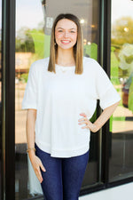 Oh So Comfy Top-White