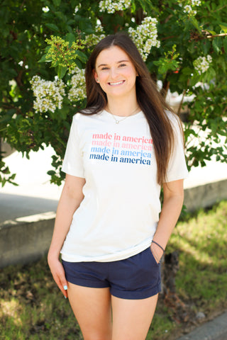 Made in America Tee-White