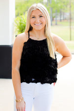 Bouquet of Roses Tank-Black