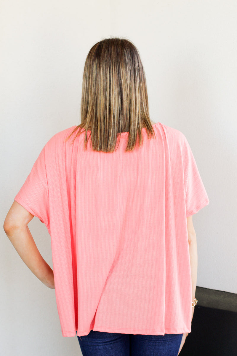 Out and About Top-Coral