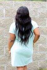 Tshirt Dress-Seafoam