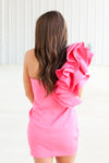 A Frill Dress-Pink