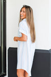 Betsy Beach Dress-Blue/White