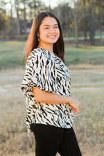 Lovely Printed Top-Ivory