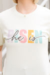 He is Risen Script Tee-Citron