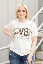 For God so Loved the World Tee-Cream
