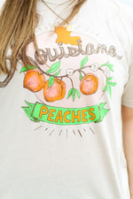 Mr.P's Louisiana Peaches Tee-Oatmeal