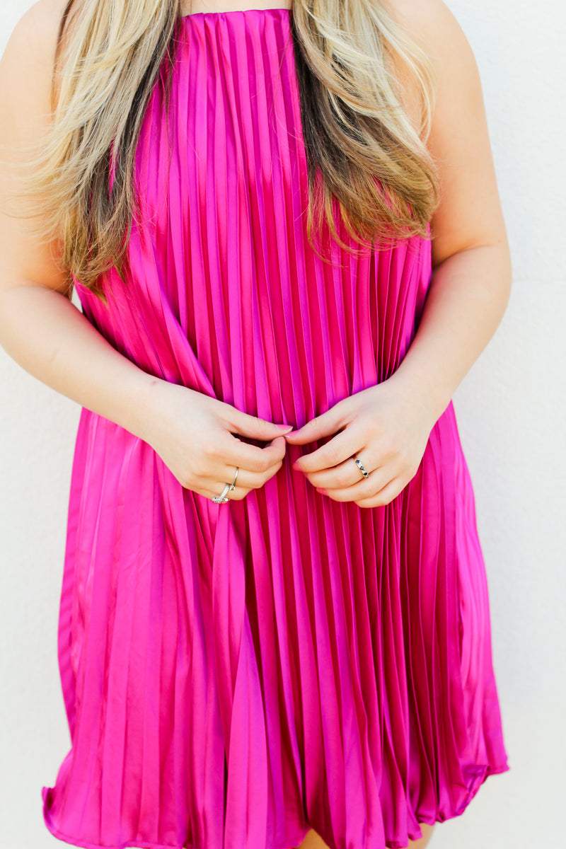 Just Dreaming Dress-Magenta