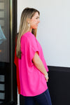 Split Decisions Top-Red/Hot Pink