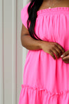 Everything Pretty Dress-Hot Pink