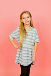 Love the Stripes Top-Blue