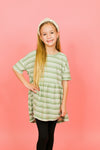 Love the Stripes Top-Green