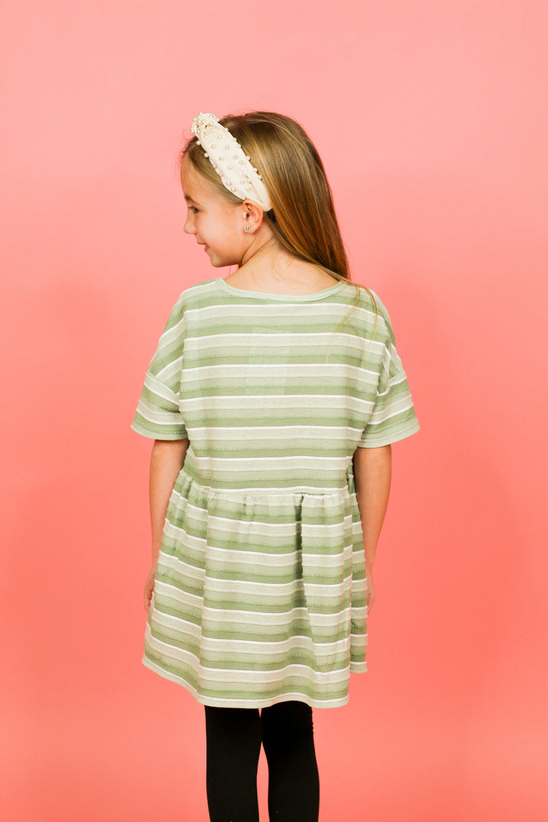 Love the Stripes Top-Green
