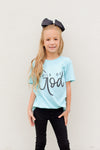 Child of God Tee-Aqua