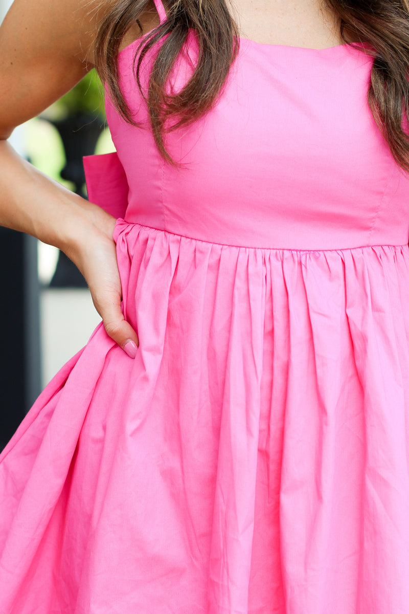 Summer Break Dress-Hot Pink