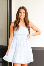 Caught in the Clouds Dress-Sky Blue