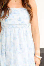 Caught in the Clouds Dress-Sky Blue