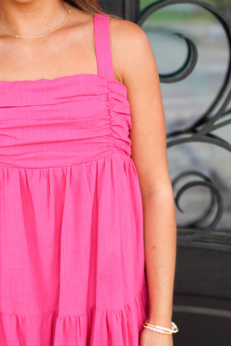 Covered in Sunshine Maxi-Hot Pink