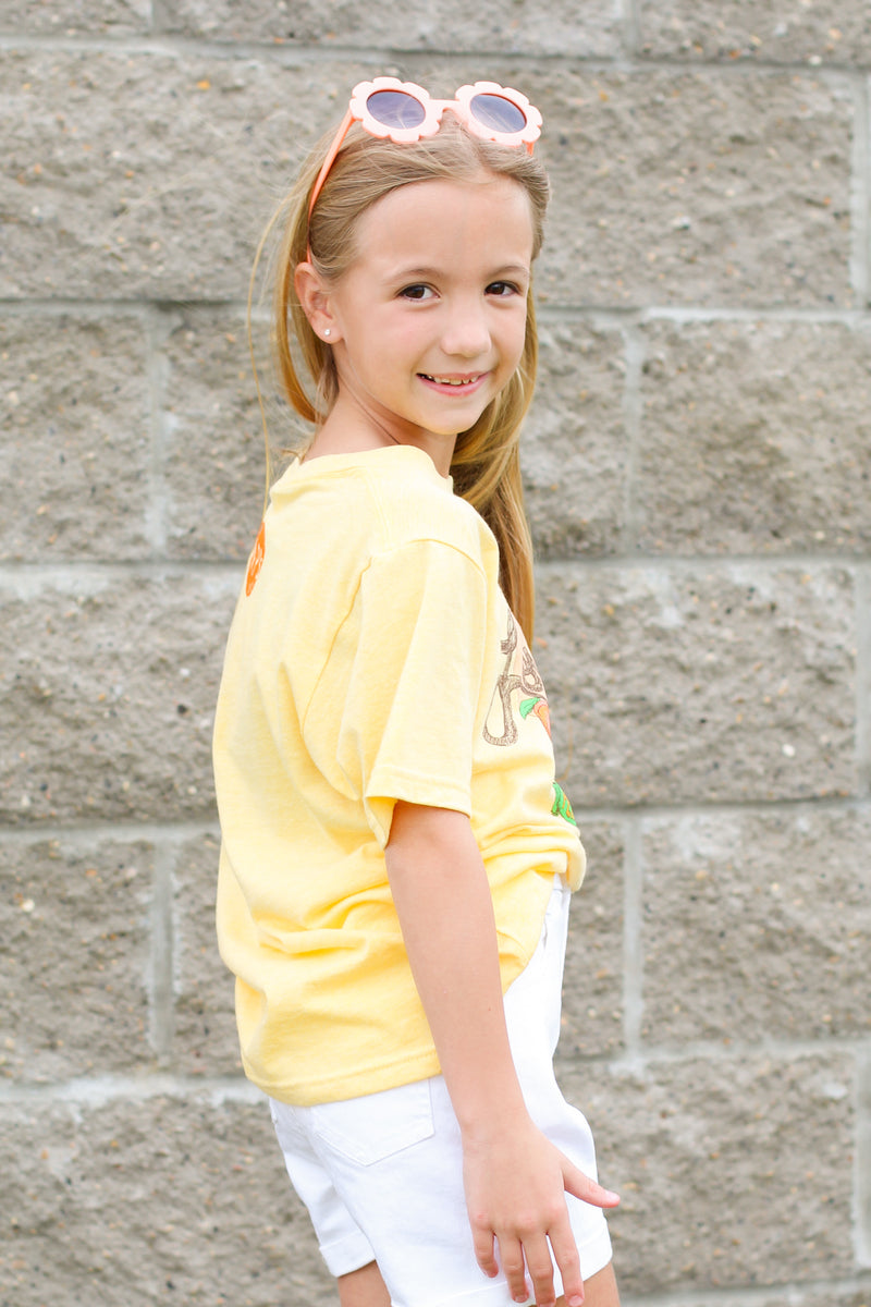 Mr.P's Louisiana Peaches Tee-Yellow