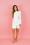 Eventful Evening Dress-White