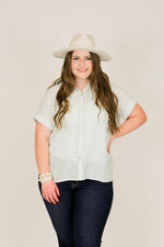Love a Stripe Top-Baby Blue