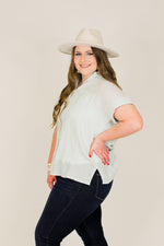 Love a Stripe Top-Baby Blue