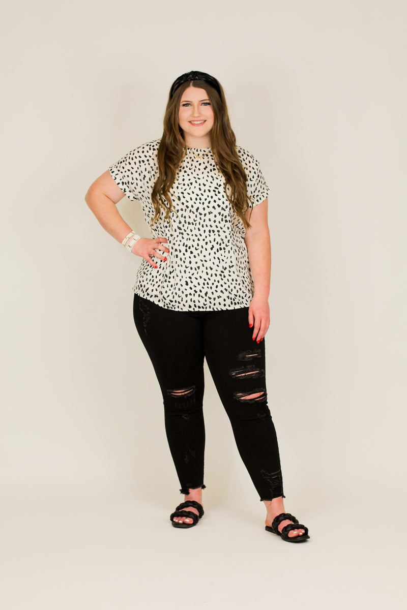 Sophisticated Spot Top-Cream
