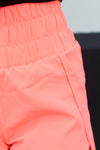 Trendy Active Shorts-Neon Coral