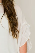 Just Another Ruffle Top-White