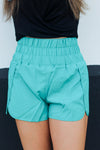 Trendy Active Shorts-Teal