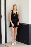 All Dressed Up Romper-Black