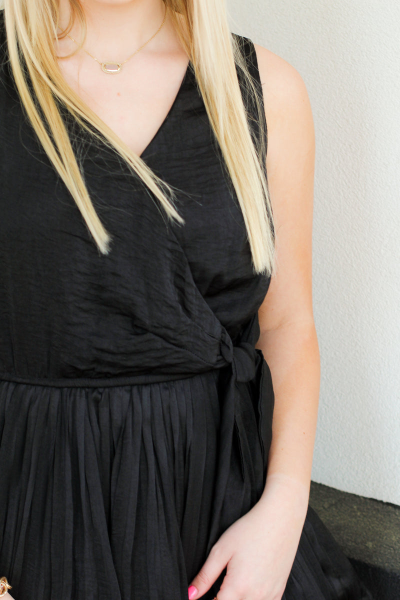 All Dressed Up Romper-Black