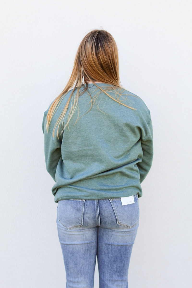 Lucky Patch Sweatshirt-Green