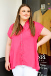 Take Me Abroad Top-Hot Pink