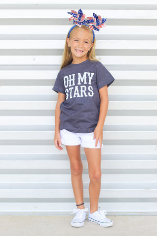Oh My Stars Tee-Navy