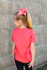 Mini Script Tee-Rose Red